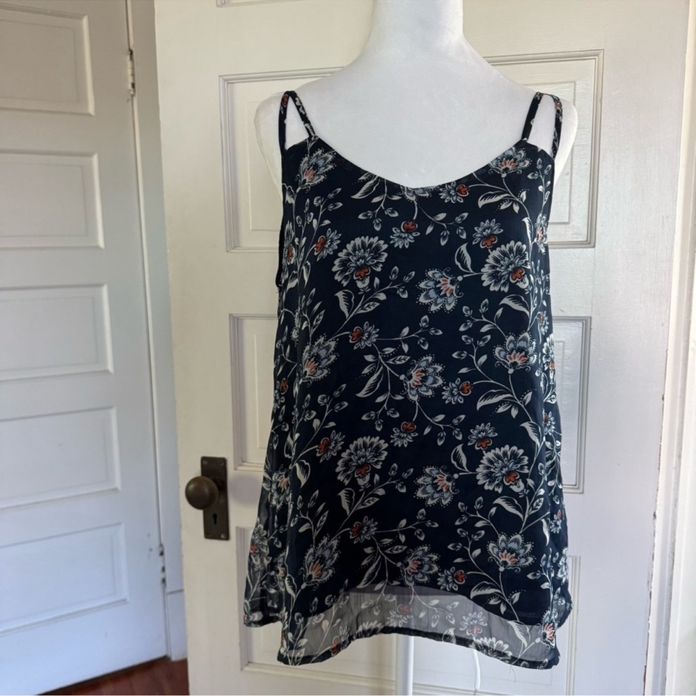 Eden Society Floral Chiffon Cami Top – Size M - Picture 2 of 8